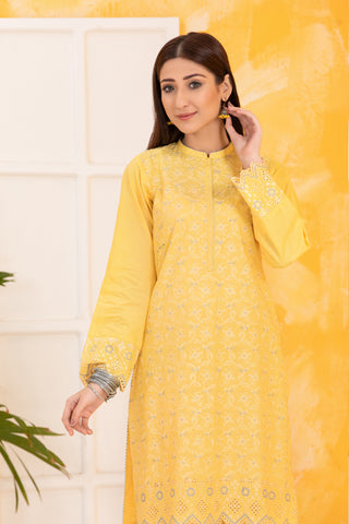 LAKHANY 02 PIECE  EMBROIDERED SHIRT & TROUSER - LSM-2818