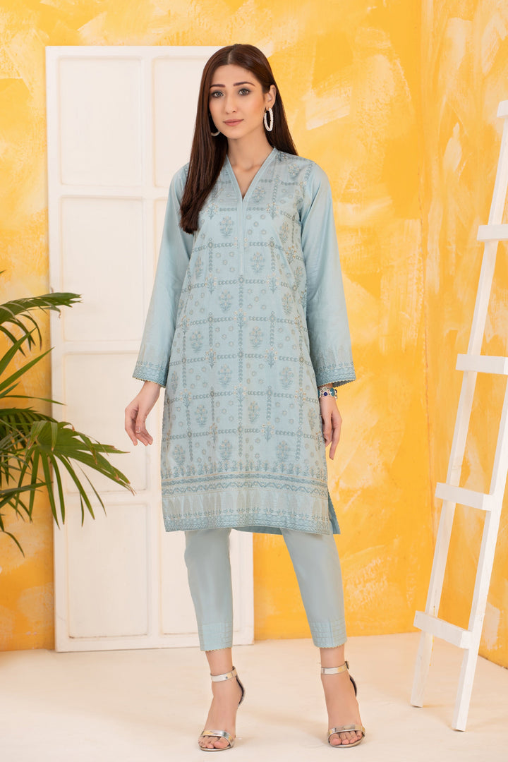 LAKHANY 02 PIECE  EMBROIDERED SHIRT & TROUSER - LSM-2815