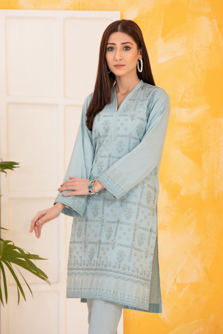 LAKHANY 02 PIECE  EMBROIDERED SHIRT & TROUSER - LSM-2815