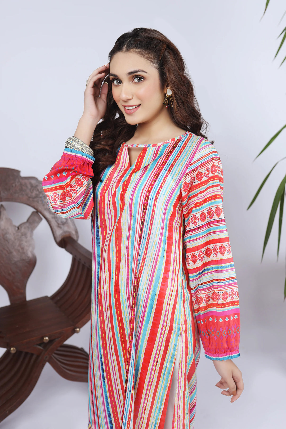 Lakhany Summer Prints Kurti PSPK-5 Multi Color