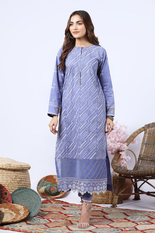 LAKHANY 02 PIECE STITCHED EMBROIDERED LAWN SHIRT & TROUSER - LG-SA-0998