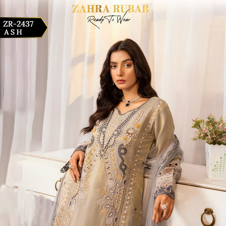 ZARAH RUBAB BY CHAMAK 3 PIECE READY TO WEAR