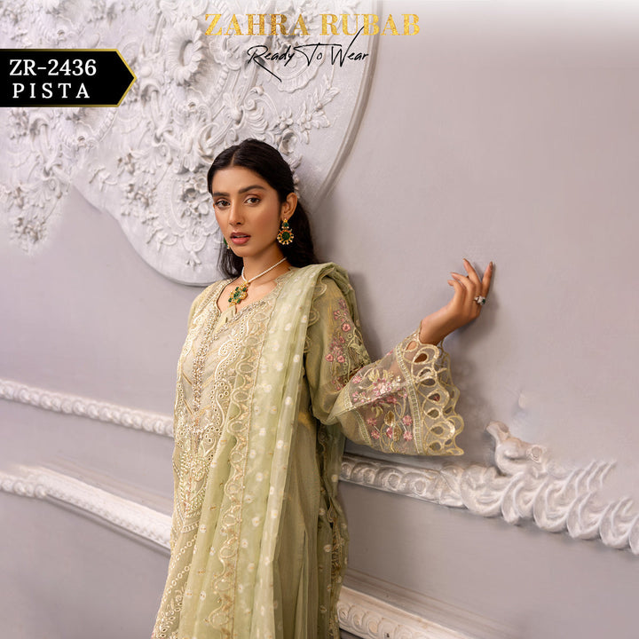 ZARAH RUBAB BY CHAMAK 3 PIECE READY TO WEAR