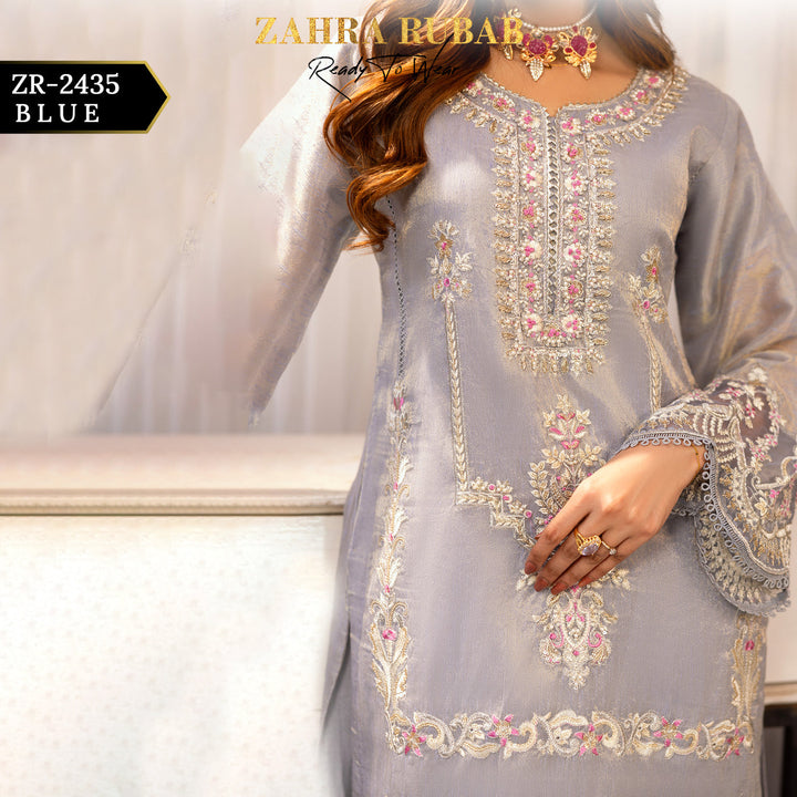 ZARAH RUBAB BY CHAMAK 3 PIECE READY TO WEAR