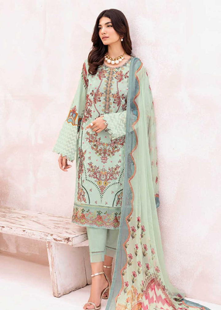 L-708-R - Readymade - Ramsha Mashaal Luxury Lawn Vol 07 2023