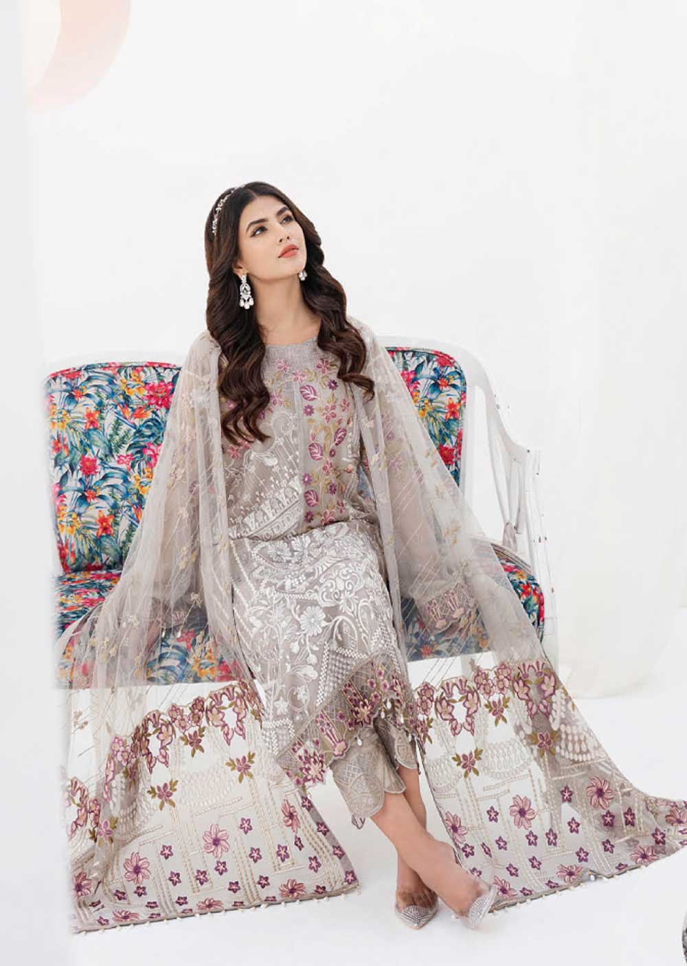 Ramsha Chevron Chiffon Collection Vol 06 2023 A-608