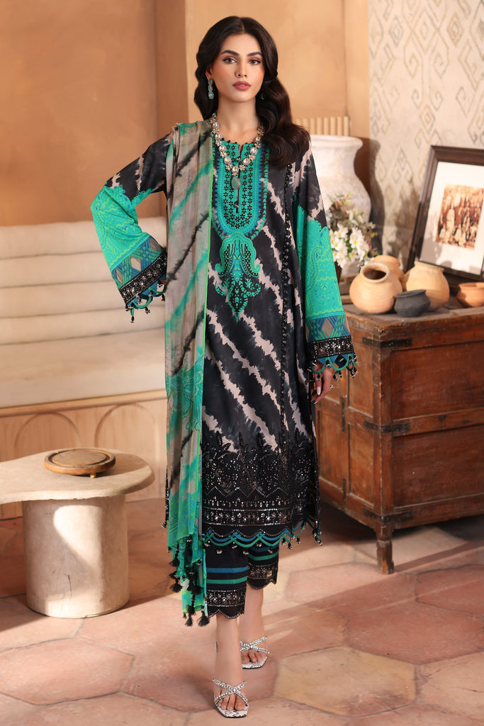 Charizma Printed Embroidered Lawn Shirt CRS4-07