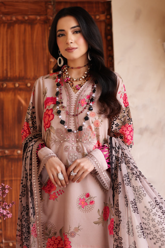 Charizma 3-Piece E. Lawn Shirt with Chiffon Dupatta CCS4-14