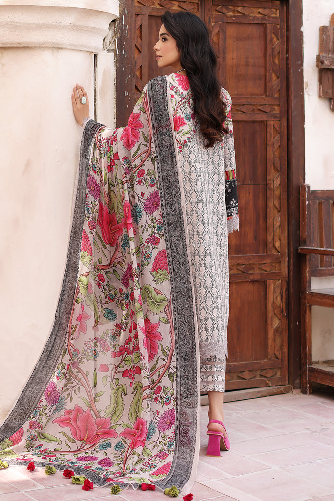 Charizma 3-Piece E. Lawn Shirt with Chiffon Dupatta CCS4-17