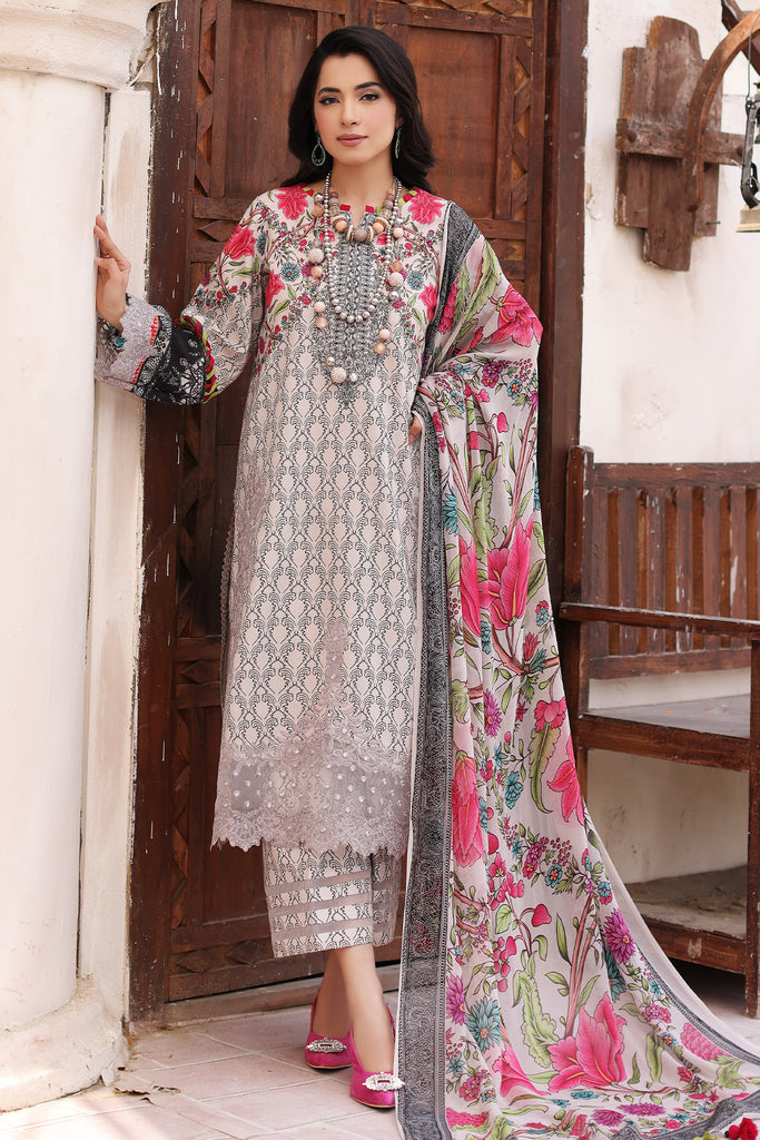 Charizma 3-Piece E. Lawn Shirt with Chiffon Dupatta CCS4-17