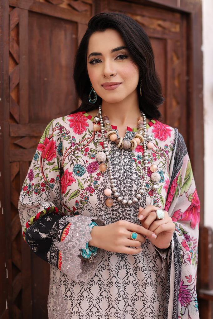 Charizma 3-Piece E. Lawn Shirt with Chiffon Dupatta CCS4-17