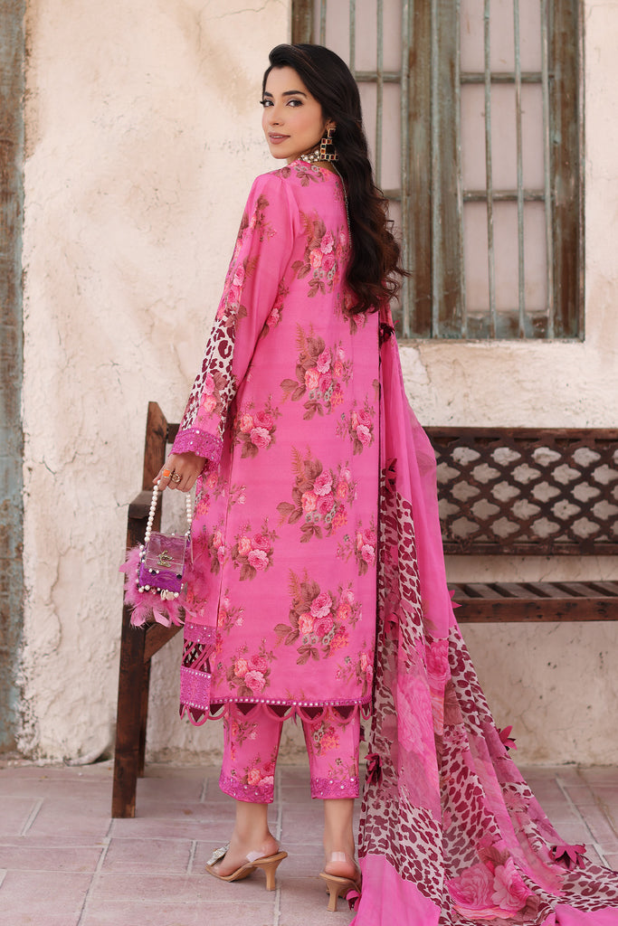 Charizma 3-Piece E. Lawn Shirt with Chiffon Dupatta CCS4-18