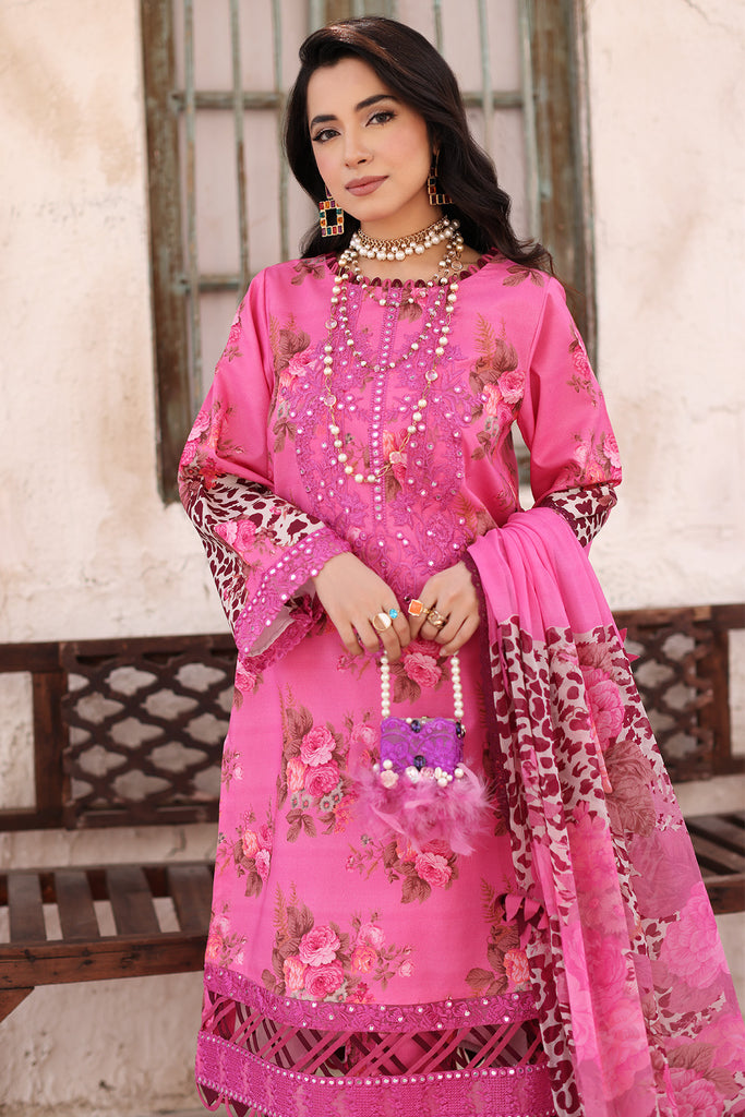 Charizma 3-Piece E. Lawn Shirt with Chiffon Dupatta CCS4-18