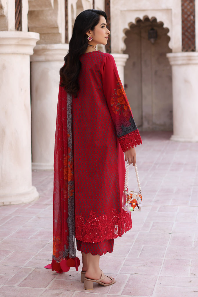 Charizma 3-Piece E. Lawn Shirt with Chiffon Dupatta CCS4-09