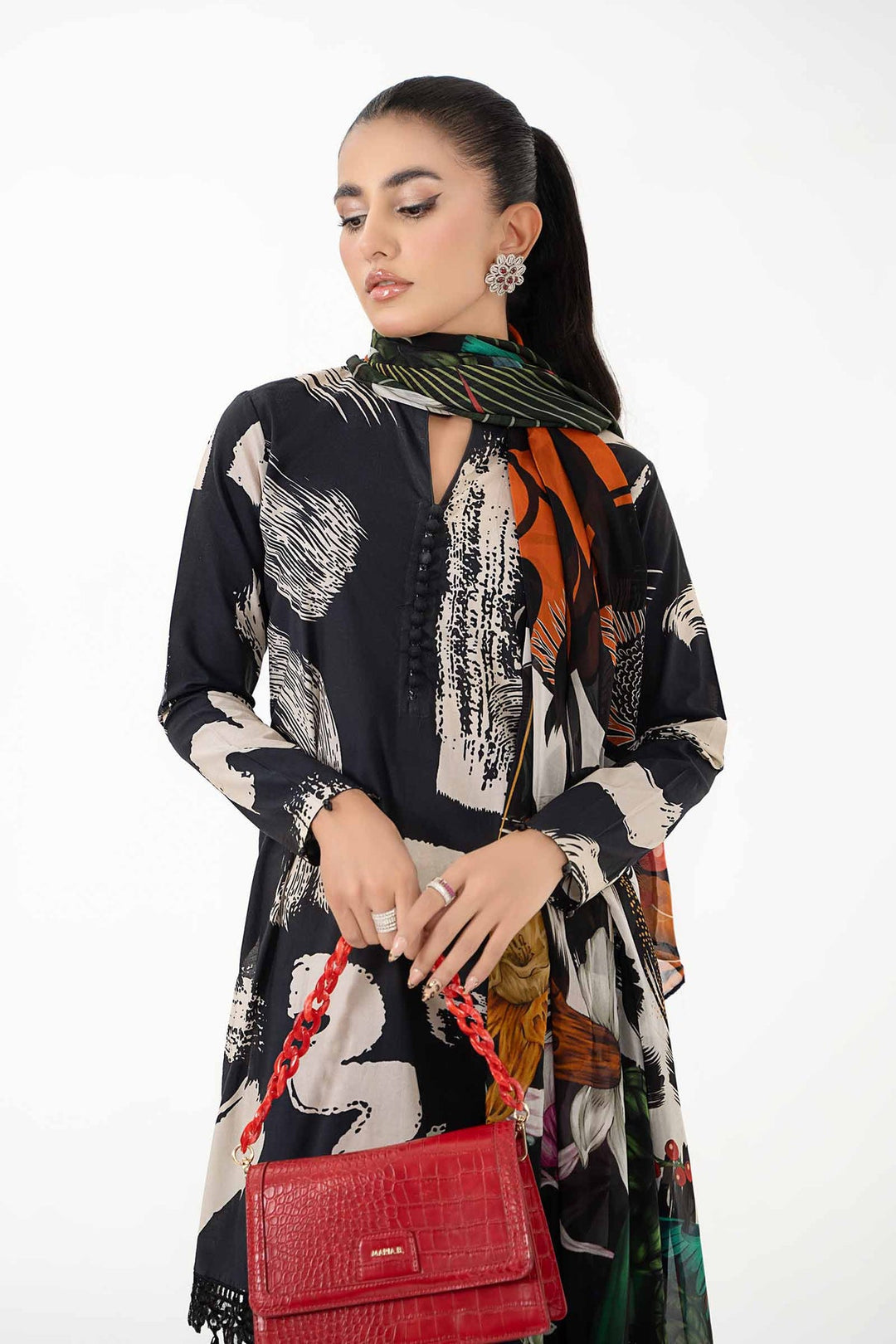 MARIA B 3 PIECE UNSTITCHED M.PRINT EID COLLECTION MPT-2205-A