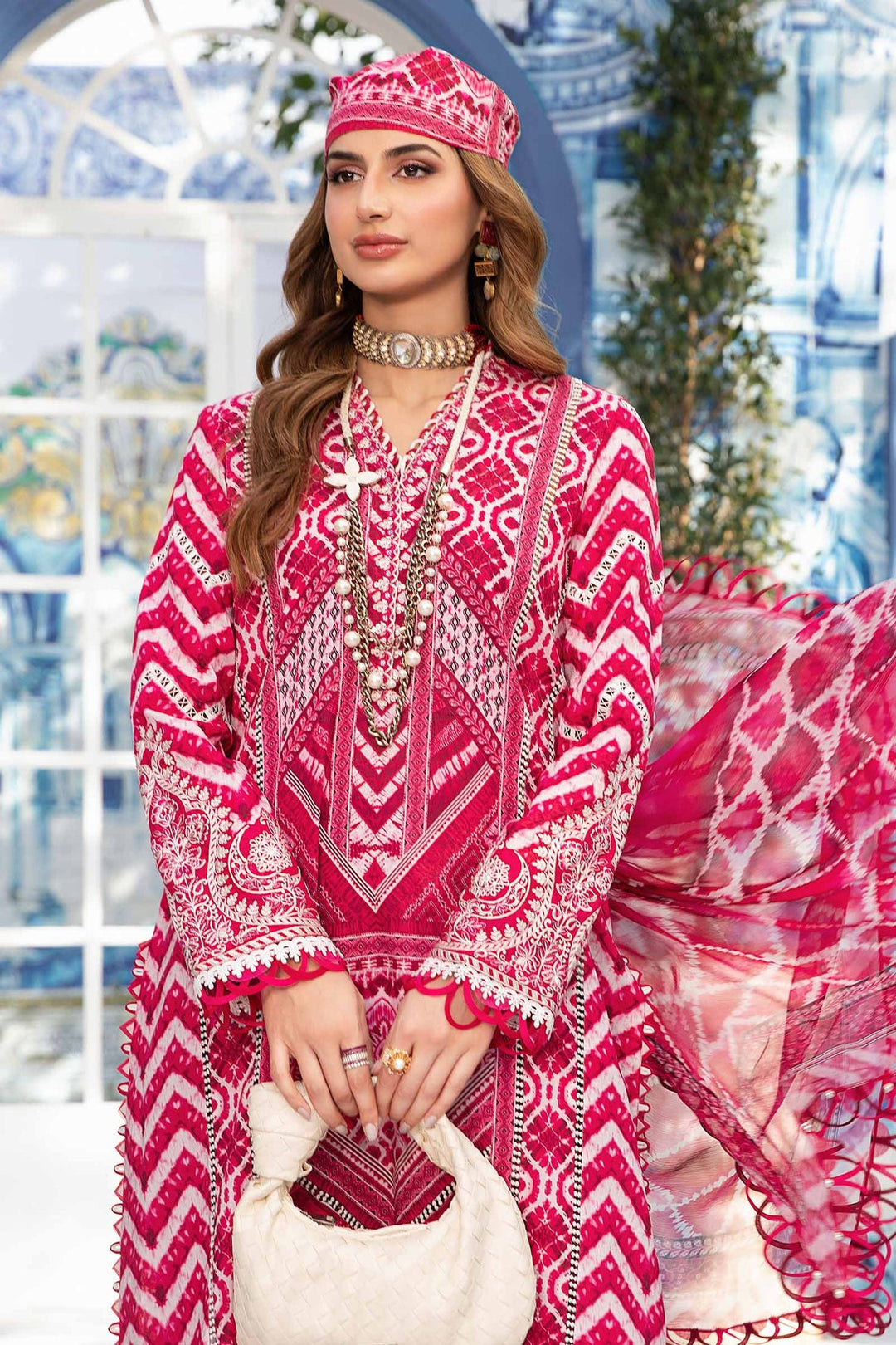 MARIA B 3 PIECE UNSTITCHED M.PRINT EID COLLECTION MPT-2208-A