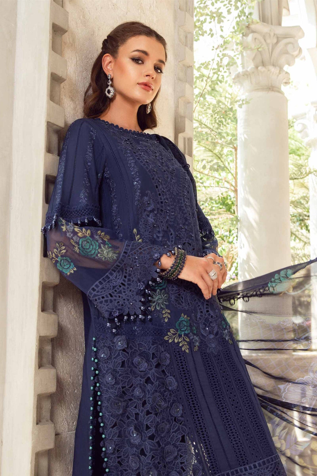 MARIA B UNSTITCHED EMBROIDERED LAWN EID COLLECTION -24-09