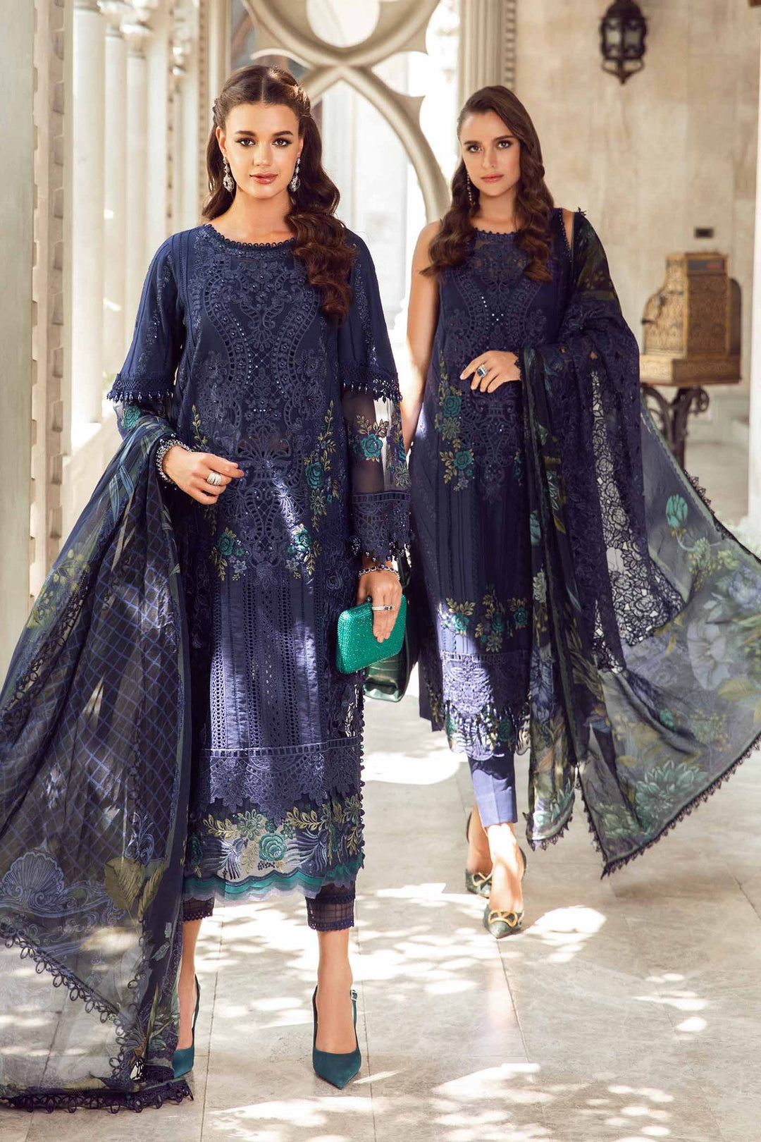 MARIA B UNSTITCHED EMBROIDERED LAWN EID COLLECTION -24-09