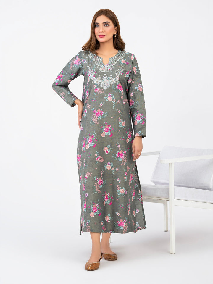 Embroidered Winter Cotton Shirt (Pret) by Limelight