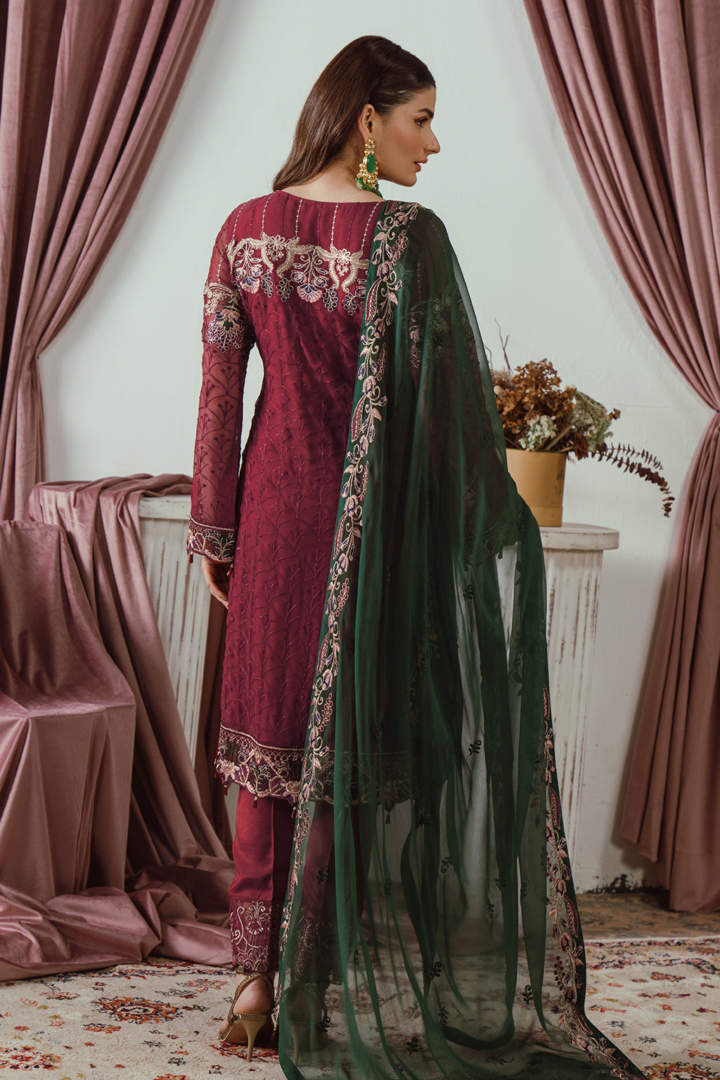 RAMSHA  CHIFFON COLLECTION  READYMADE F-2501