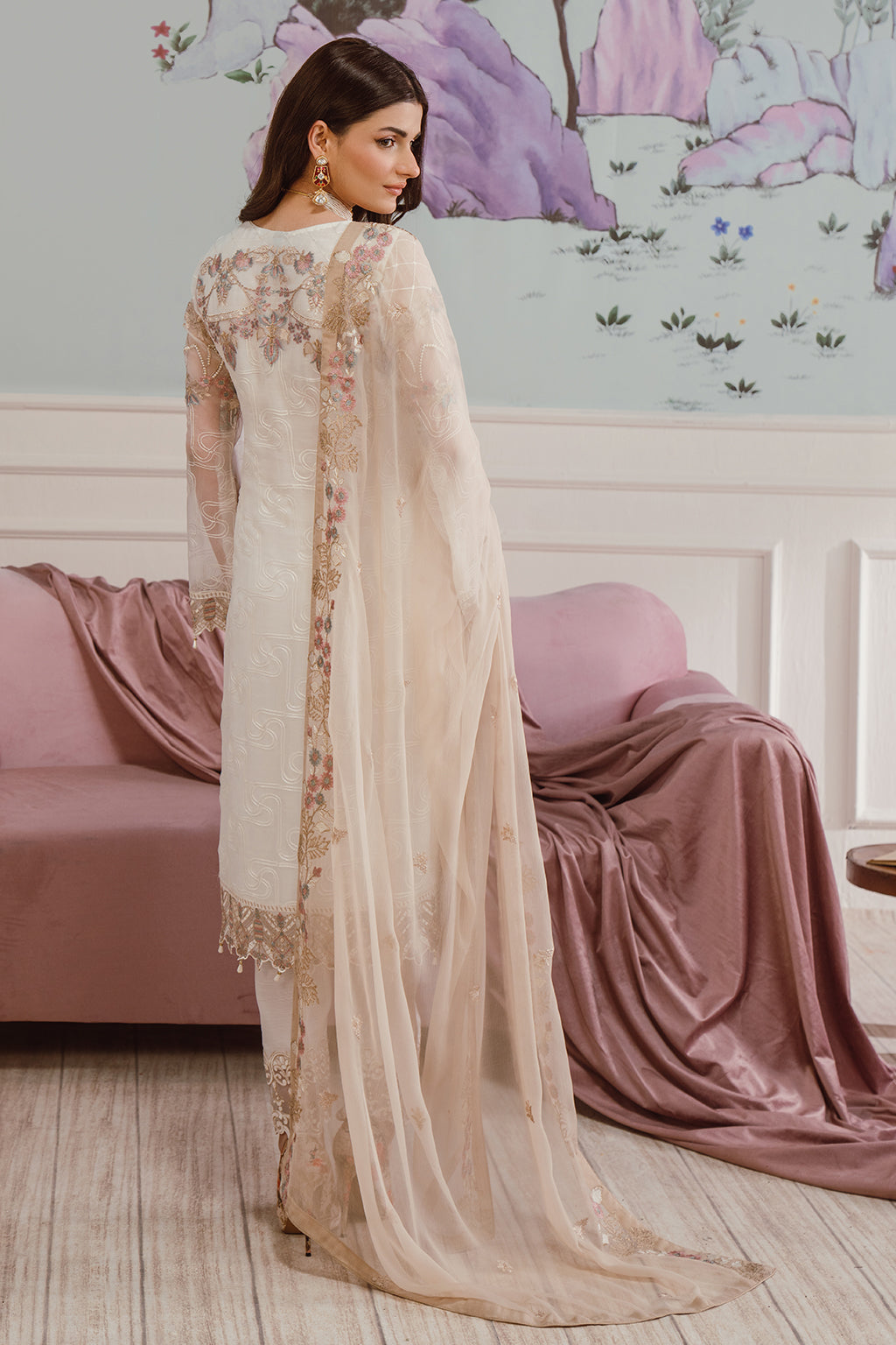 RAMSHA CHIFFON COLLECTION READYMADE F-2508