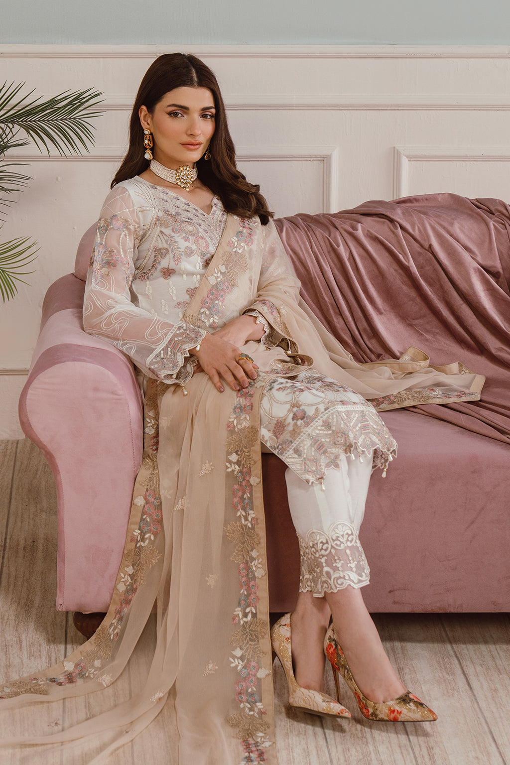 RAMSHA CHIFFON COLLECTION READYMADE F-2508