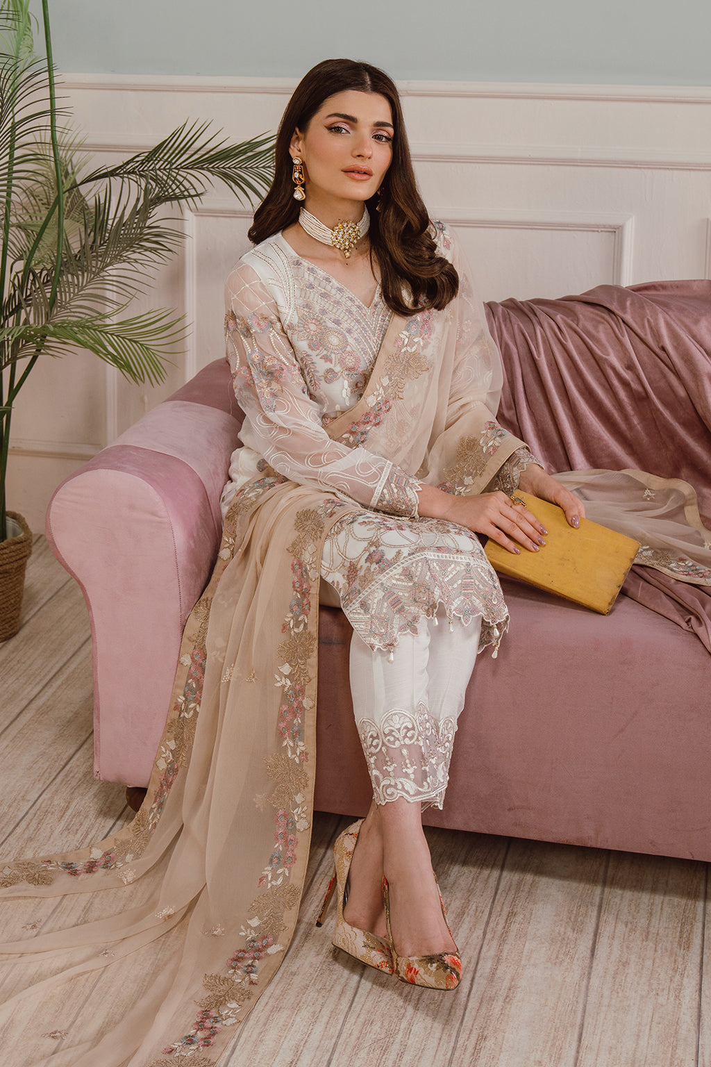 RAMSHA CHIFFON COLLECTION READYMADE F-2508