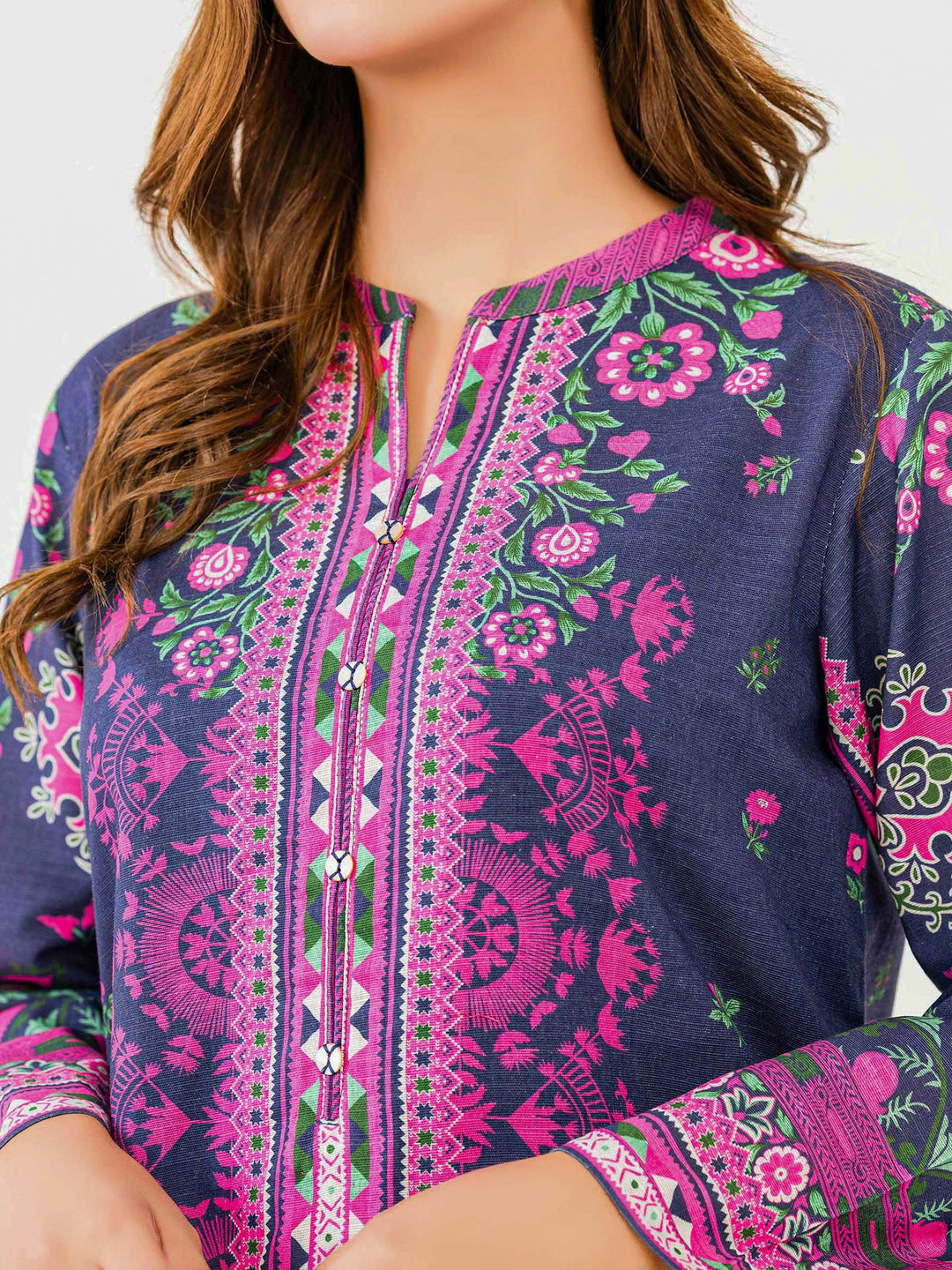 LIME LIGHT Khaddar Shirt-Printed(Pret)