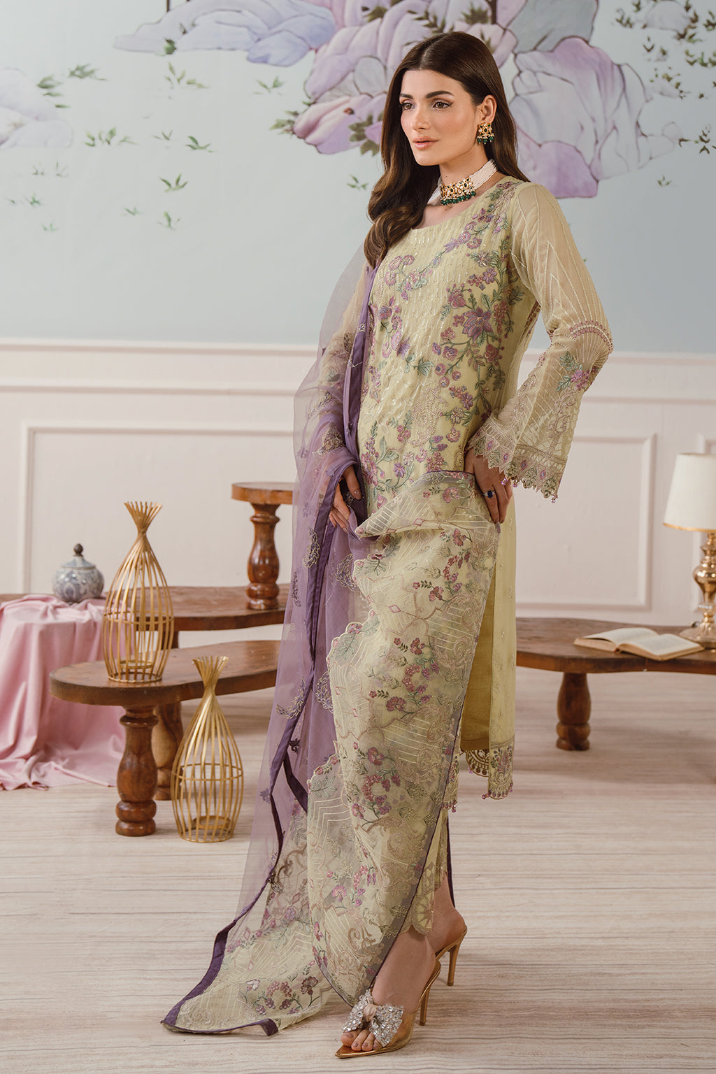 RAMSHA CHIFFON COLLECTION READYMADE F-2512