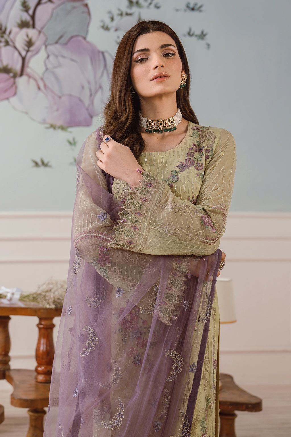 RAMSHA CHIFFON COLLECTION READYMADE F-2512