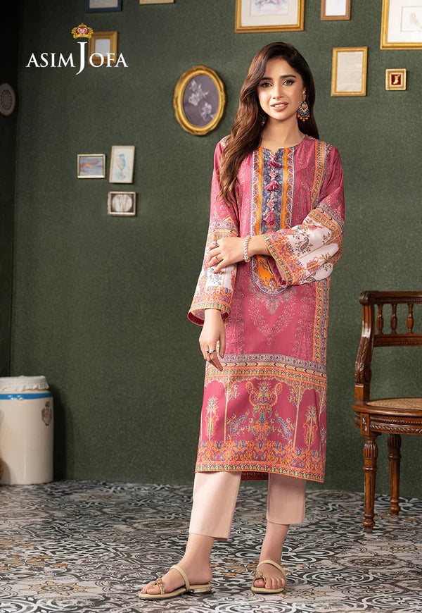 ASIM JOFA LAWN SILK SHIRT AJOD-06