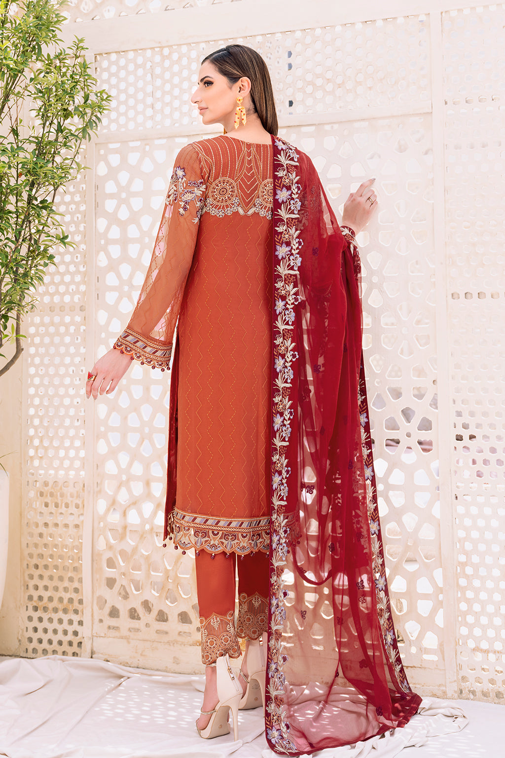 RAMSHA CHIFFON COLLECTION READYMADE F-2303