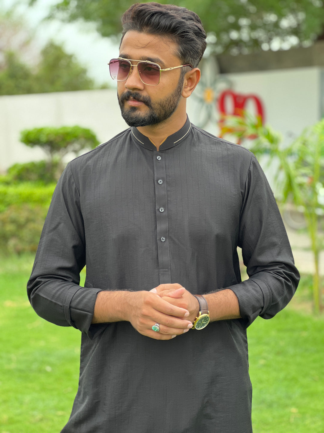 Men’s Black Kurta