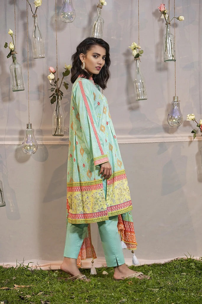 LAKHANI KOMAL PRINTS 3 PIECE STITCHED PRINTED LAWN SUIT LSM-2110