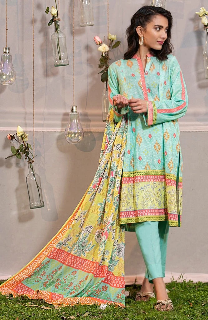 LAKHANI KOMAL PRINTS 3 PIECE STITCHED PRINTED LAWN SUIT LSM-2110