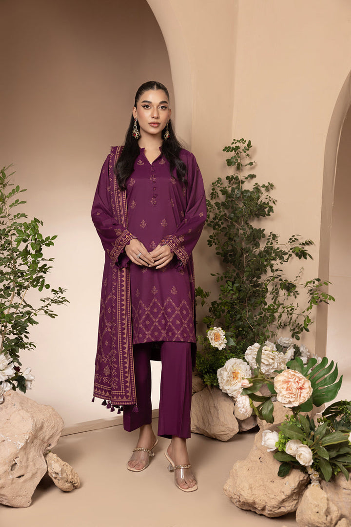 Lakhany 03 Piece Unstitched Printed Marina Suit - LG-AR-0038-C