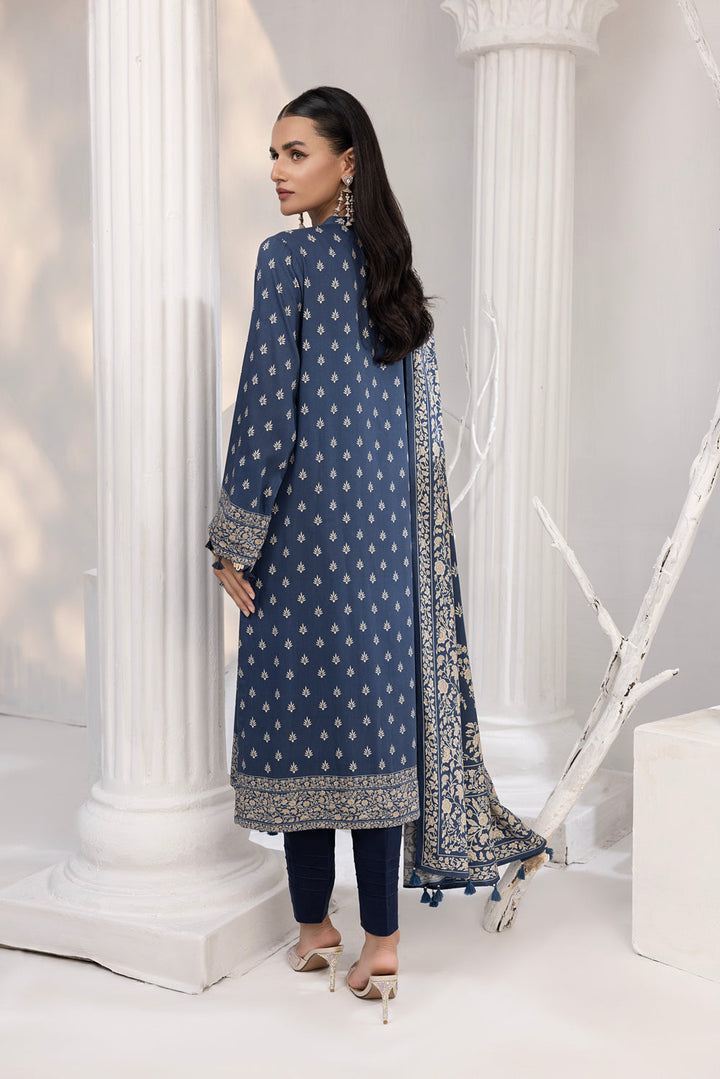 Lakhany 03 Piece Unstitched Printed Cottel Suit - LG-MM-0608