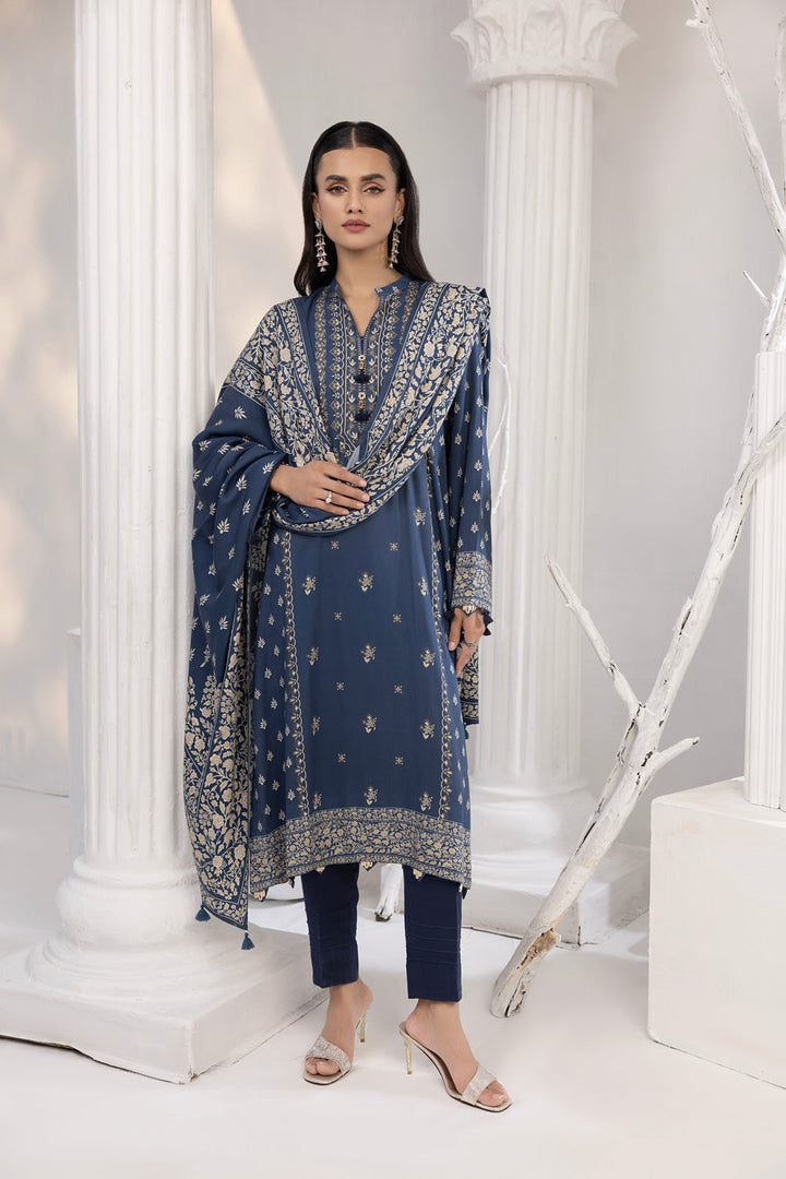 Lakhany 03 Piece Unstitched Printed Cottel Suit - LG-MM-0608