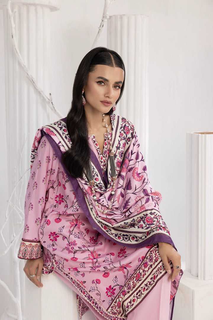 Lakhany 03 Piece Unstitched Printed Cottel Suit - LG-RL-0107