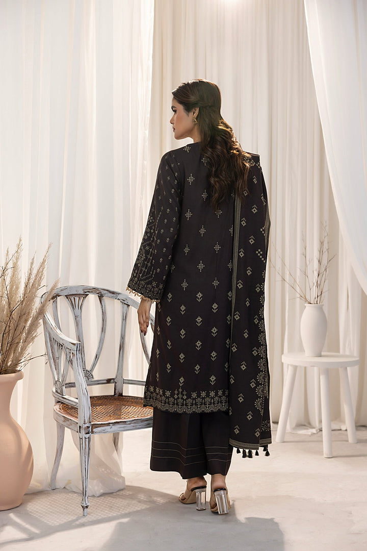 Lakhany 03 Piece Unstitched Cashmi Wool Printed Suit - LG-RL-0127-B