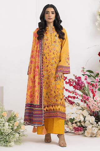 LAKHANY 03 PIECE UNSTITCHED KOMAL PRINTED LAWN SUIT - LG-SR-0138-A