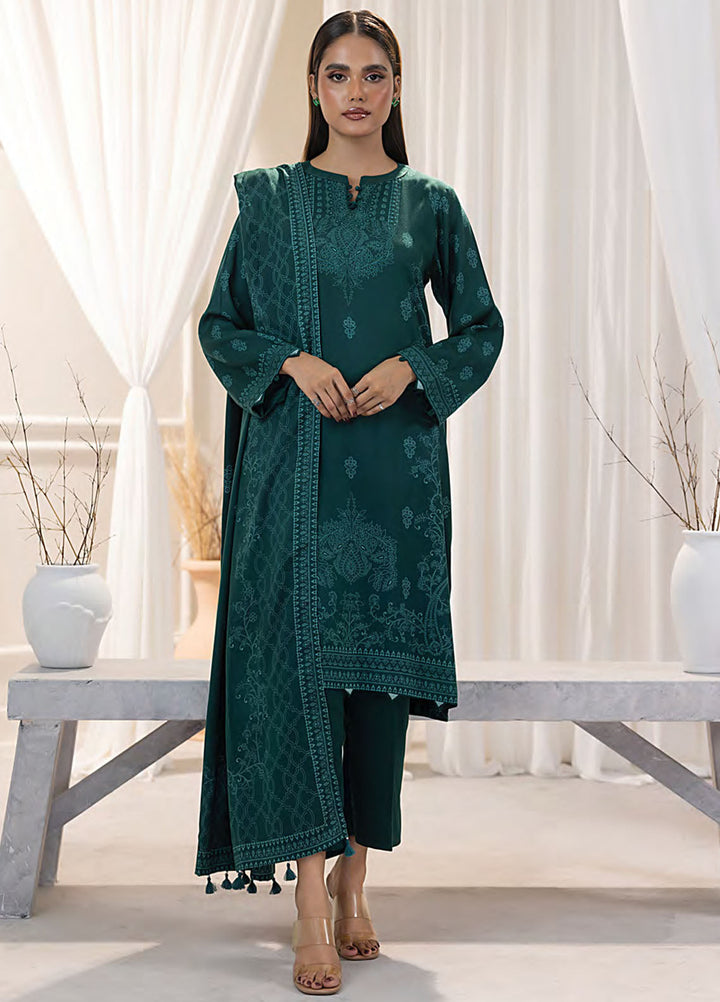 Lakhany 03 Piece Unstitched Cashmi Wool Embroidered Suit -LG-AR-0078-B