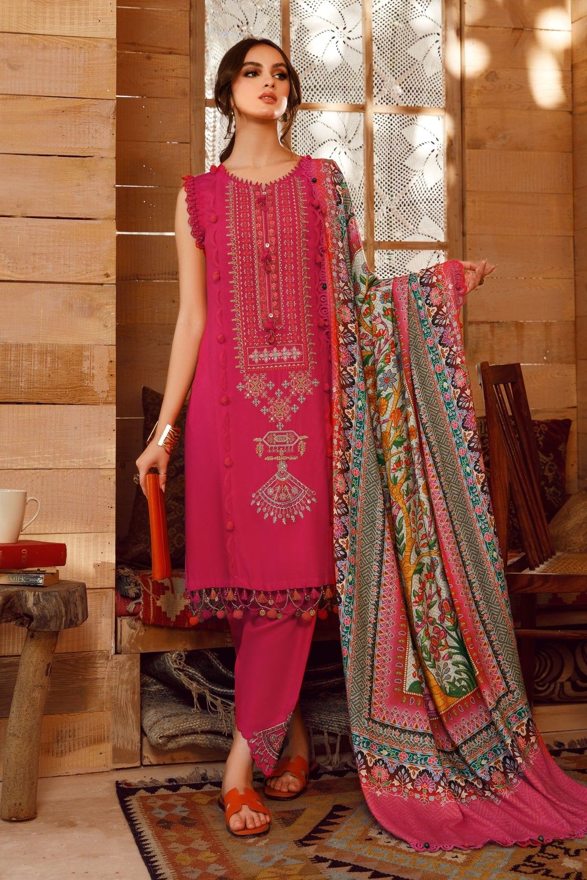 Pakistani designer unstitched suits on sale uk