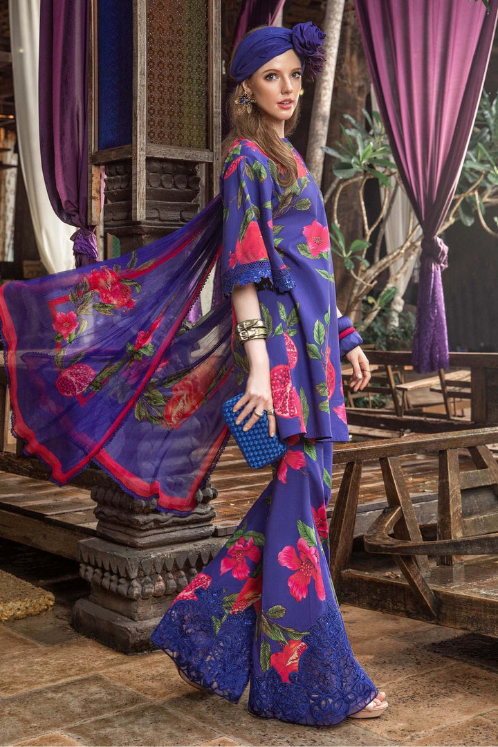 MARIA. B 3 PIECE UNSTITCHED PRINTED LAWN SUIT - MPT-1803-B