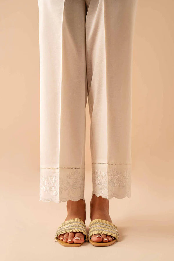 NISHAT EMBROIDERED TROUSERS - PE24-254