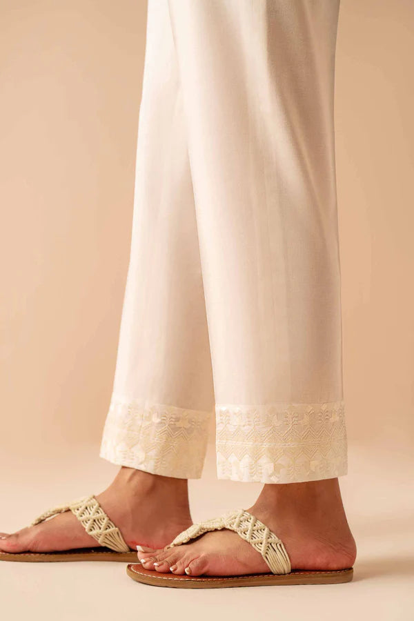 NISHAT EMBROIDERED TROUSERS - PE24-265