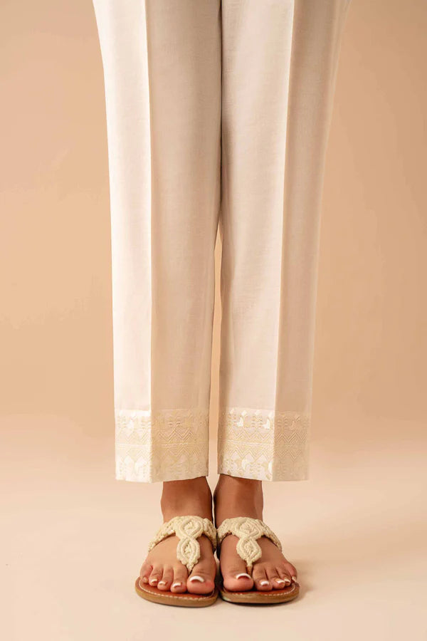 NISHAT EMBROIDERED TROUSERS - PE24-265