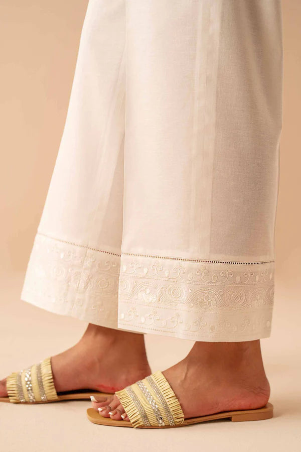 NISHAT EMBROIDERED TROUSERS - PE24-266