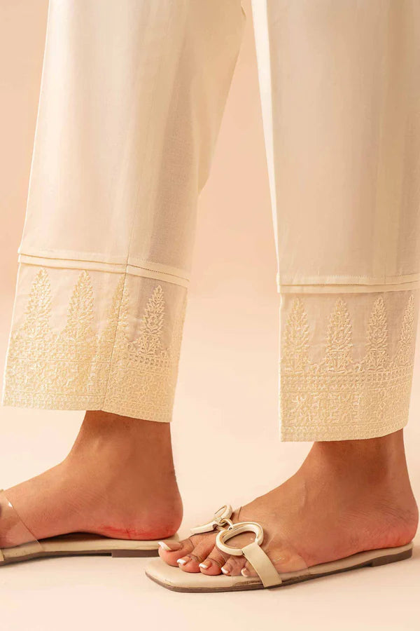 NISHAT EMBROIDERED TROUSERS - PE24-278