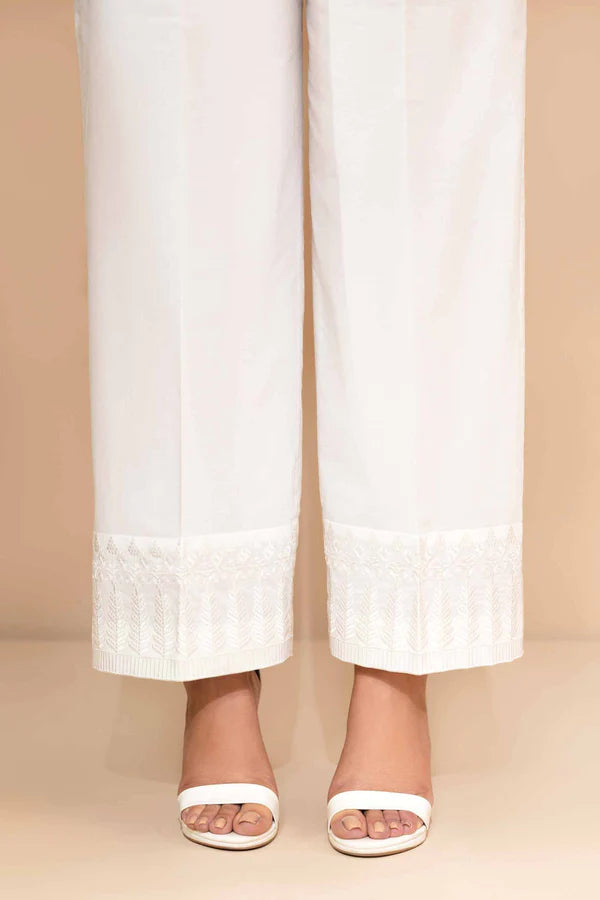 NISHAT EMBROIDERED TROUSERS - PE24-160